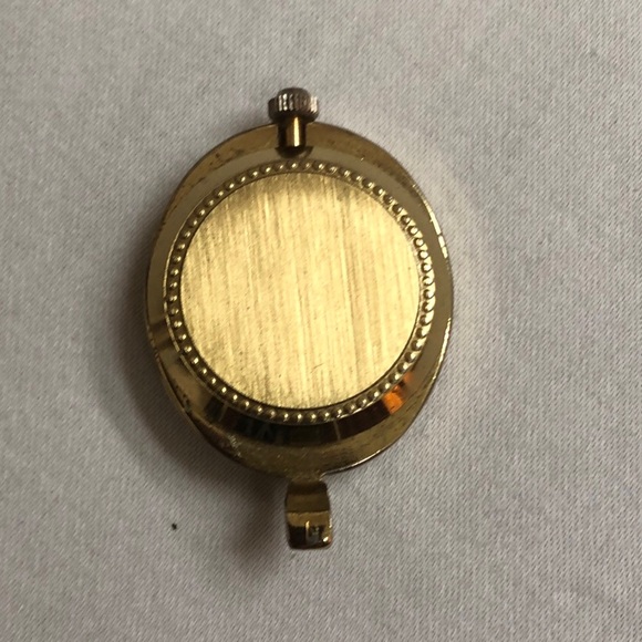 Lucerne Watch Swiss Pendant Fob Only Gold Tone Mechanical Vintage NOT Working - Picture 2 of 6